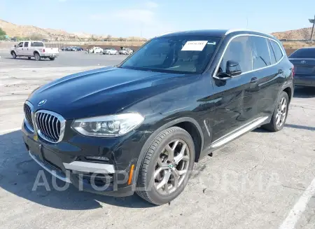 BMW X3 2021 vin 5UXTY3C0XM9E02257 from auto auction Iaai