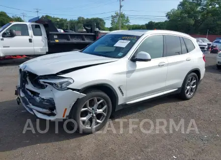 BMW X3 2020 vin 5UXTY5C04L9D58668 from auto auction Iaai