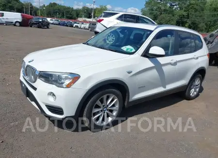 BMW X3 2017 vin 5UXWX9C3XH0T16922 from auto auction Iaai