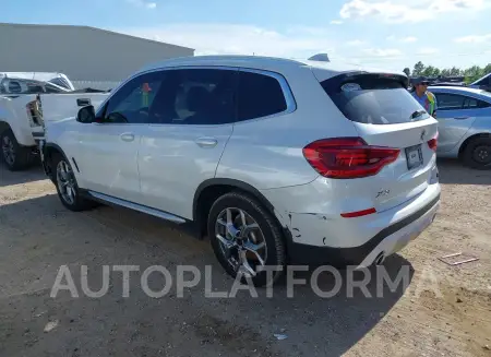 BMW X3 2020 vin 5UXTY3C02LLU72785 from auto auction Iaai