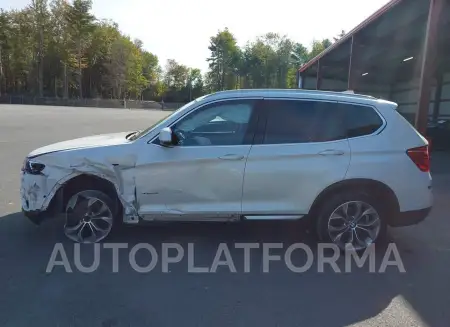 BMW X3 2016 vin 5UXWX9C51G0D91222 from auto auction Iaai