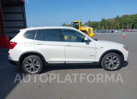 BMW X3 2016 vin 5UXWX9C51G0D91222 from auto auction Iaai