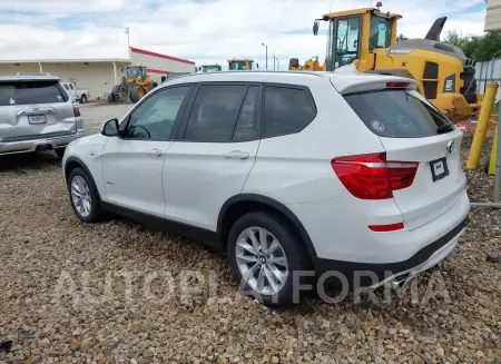 BMW X3 2016 vin 5UXWZ7C57G0T42859 from auto auction Iaai