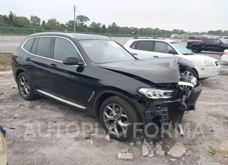 BMW X3 2022 2022 vin 5UX43DP06N9L90870 from auto auction Iaai