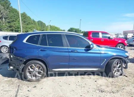 BMW X3 2022 vin 5UX53DP0XN9J11702 from auto auction Iaai