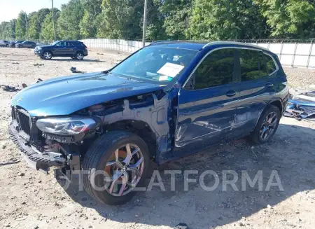 BMW X3 2022 vin 5UX53DP0XN9J11702 from auto auction Iaai