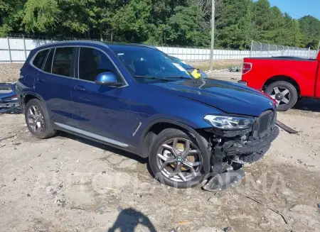 BMW X3 2022 2022 vin 5UX53DP0XN9J11702 from auto auction Iaai