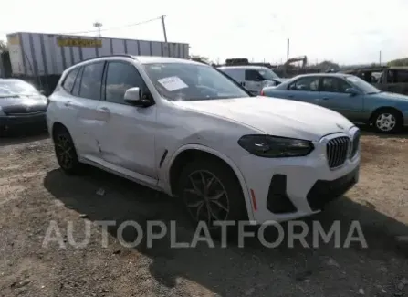 BMW X3 2022 2022 vin 5UX53DP03N9M13915 from auto auction Iaai