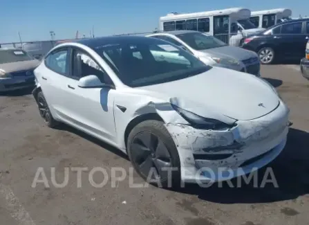 Tesla Model 3 2022 2022 vin 5YJ3E1EB9NF299351 from auto auction Iaai