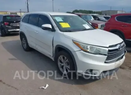 Toyota Highlander 2015 2015 vin 5TDZKRFH7FS095147 from auto auction Iaai