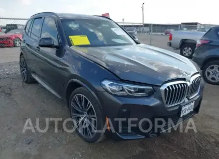 BMW X3 2022 2022 vin 5UX53DP06N9L73104 from auto auction Iaai