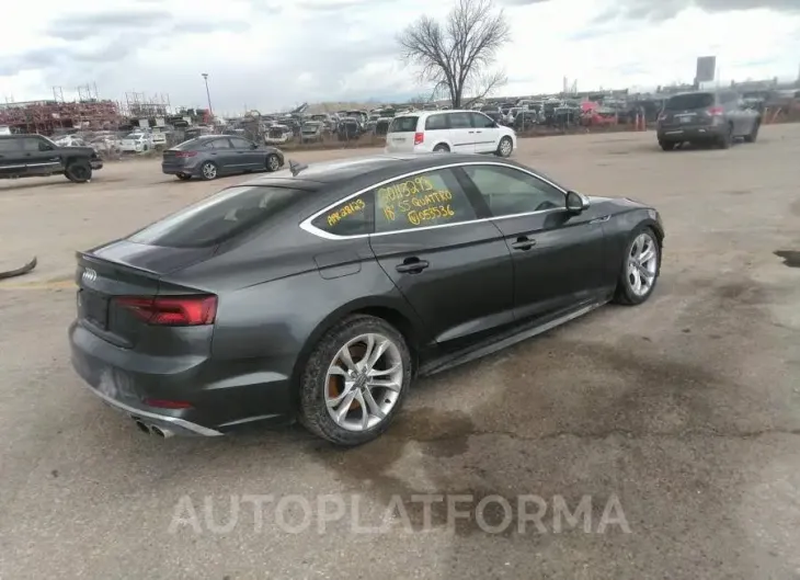 AUDI S5 3.0T QUATTRO 2018 vin WAUC4DF51JA053536 from auto auction Caiaai