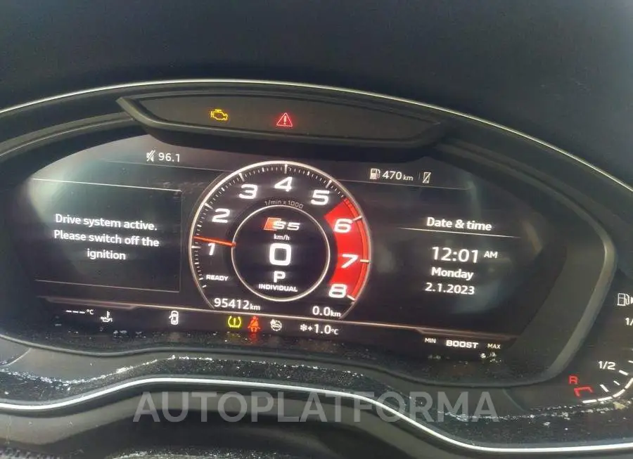 AUDI S5 PRESTIGE 2018 vin WAUC4CF58JA074118 from auto auction Caiaai