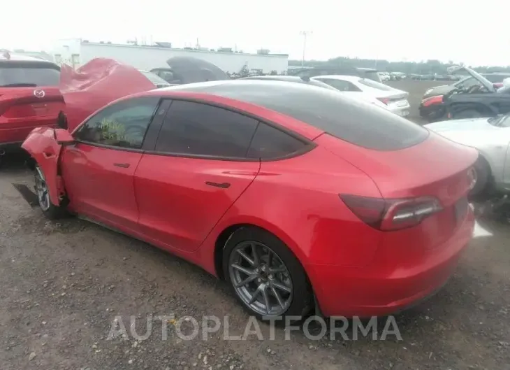 TESLA MODEL 3 2022 vin 5YJ3E1EA8NF163042 from auto auction Caiaai