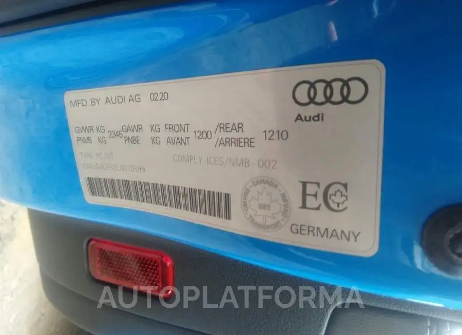 AUDI S5 PREMIUM 2020 vin WAUA4CF52LA010599 from auto auction Caiaai