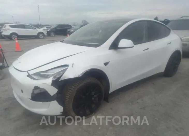 TESLA MODEL Y 2022 vin 7SAYGDEE8NF327316 from auto auction Caiaai