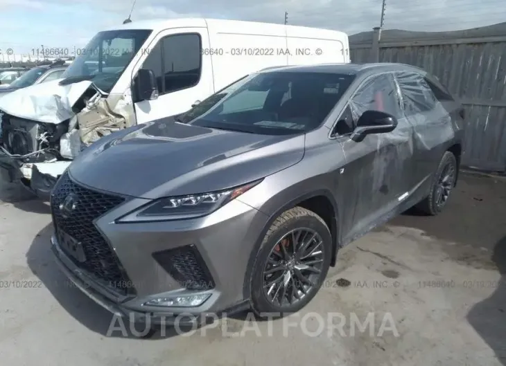 LEXUS RX 350 F-SPORT 2021 vin 2T2YZMDA4MC262954 from auto auction Caiaai