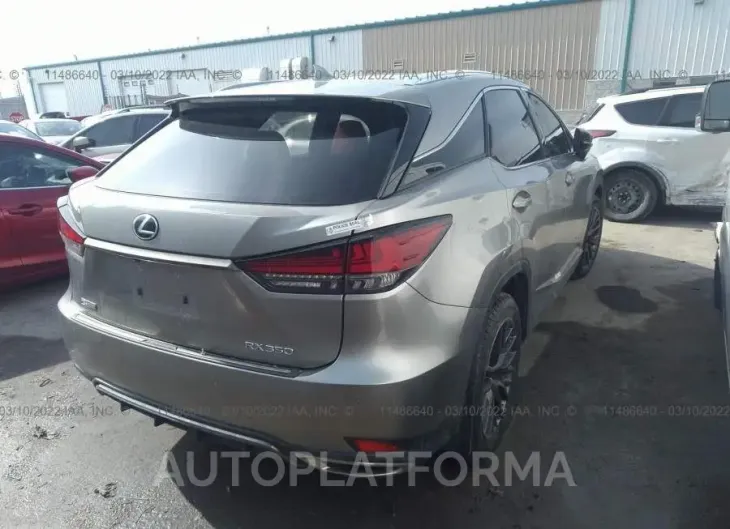 LEXUS RX 350 F-SPORT 2021 vin 2T2YZMDA4MC262954 from auto auction Caiaai