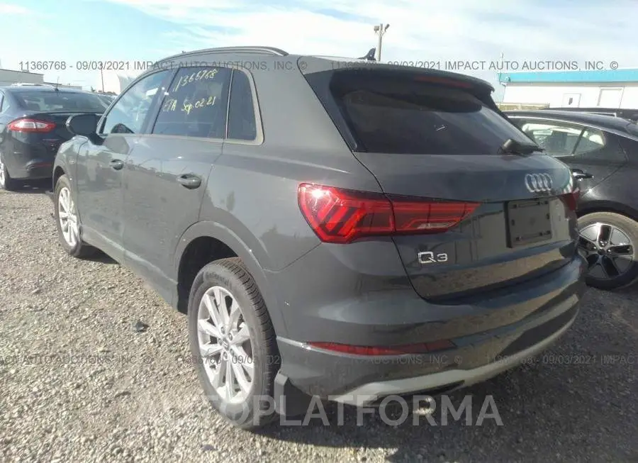 AUDI Q3 PREMIUM 2020 vin WA1AECF31L1050472 from auto auction Caiaai