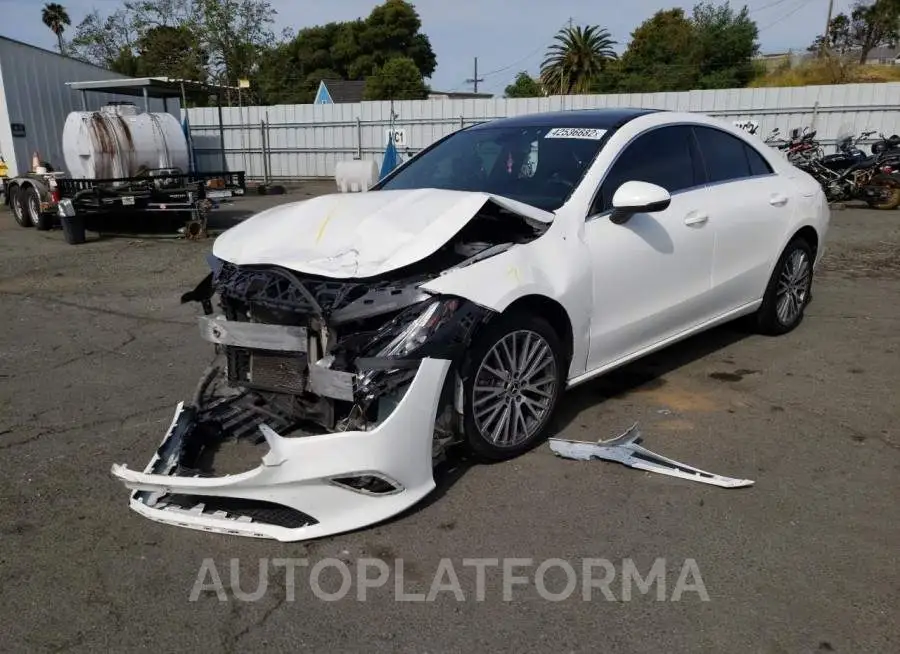 MERCEDES-BENZ CLA 250 2020 vin W1K5J4GB0LN087705 from auto auction Copart