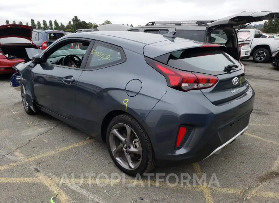 HYUNDAI VELOSTER B 2019 vin KMHTG6AF4KU016286 from auto auction Copart