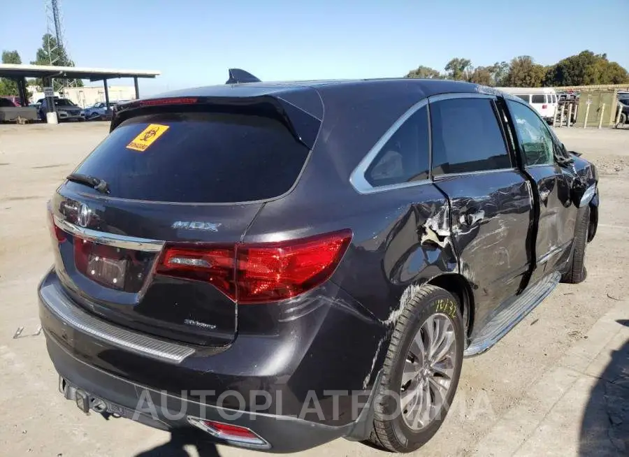 ACURA MDX TECHNO 2016 vin 5FRYD4H49GB032347 from auto auction Copart