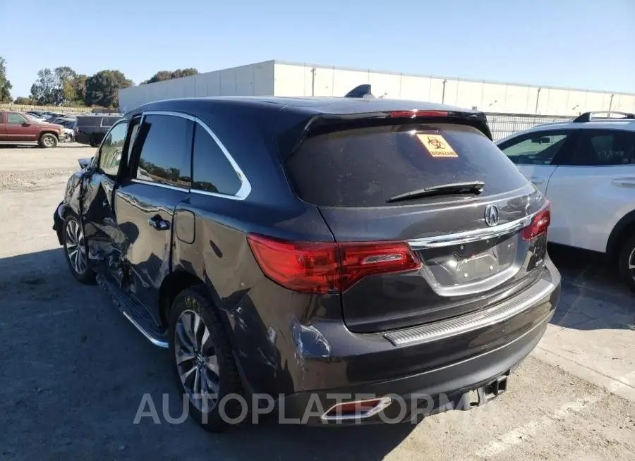 ACURA MDX TECHNO 2016 vin 5FRYD4H49GB032347 from auto auction Copart