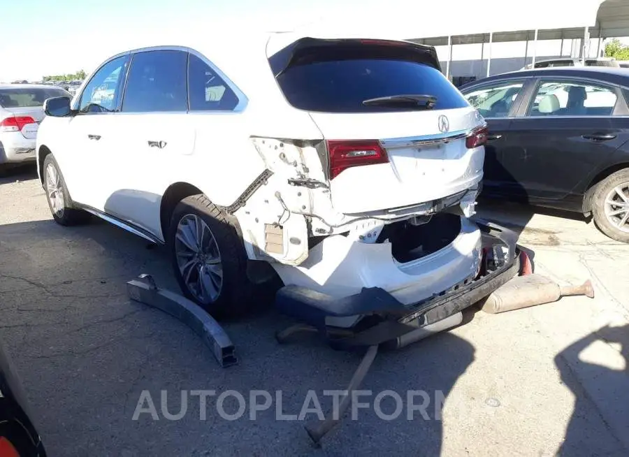 ACURA MDX TECHNO 2017 vin 5FRYD4H53HB041104 from auto auction Copart