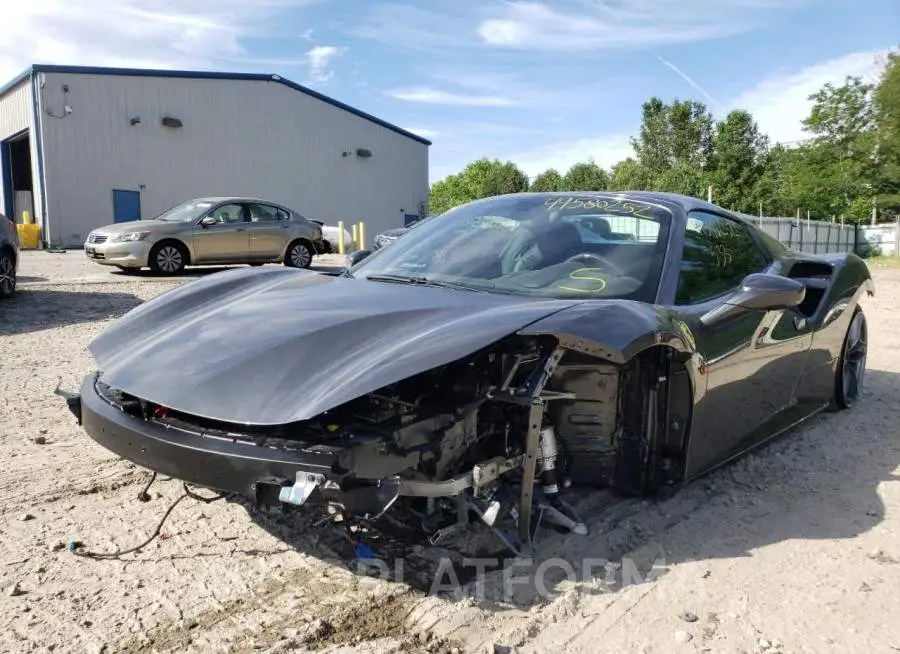 FERRARI 488 SPIDER 2017 vin ZFF80AMA4H0223294 from auto auction Copart