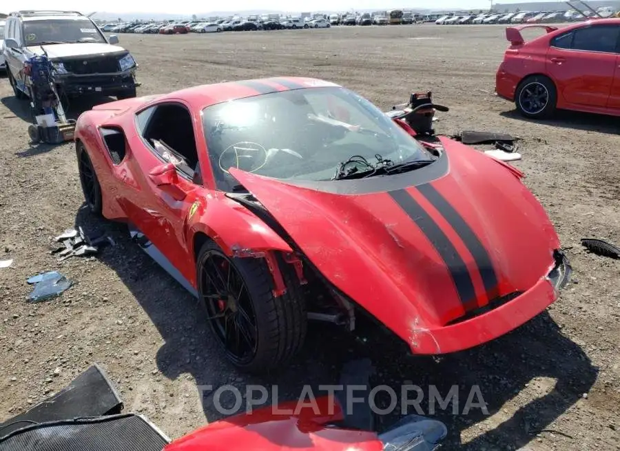 FERRARI 488 PISTA 2019 vin ZFF90HLAXK0241336 from auto auction Copart