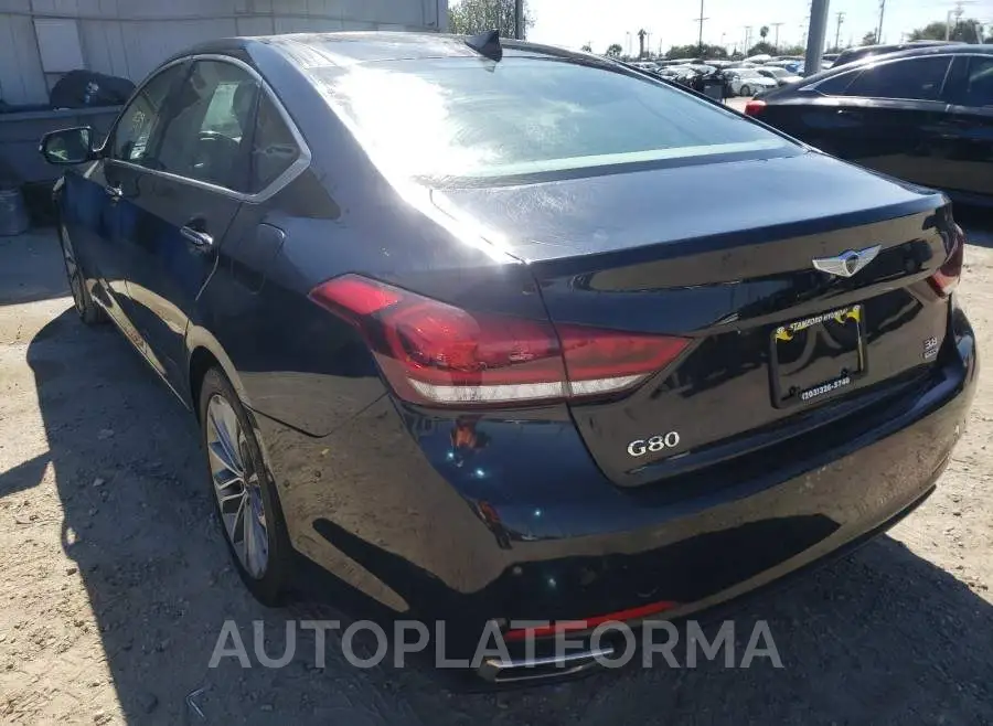 GENESIS G80 BASE 2017 vin KMHGN4JE3HU171536 from auto auction Copart