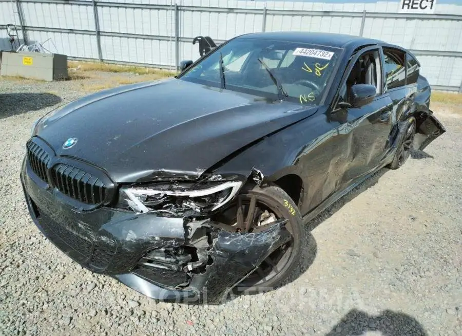 BMW 330I 2020 vin 3MW5R1J02L8B35438 from auto auction Copart