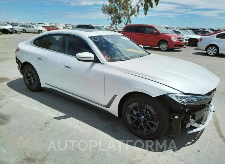 BMW I4 EDRIVE4 2022 vin WBY73AW02NFM84100 from auto auction Copart