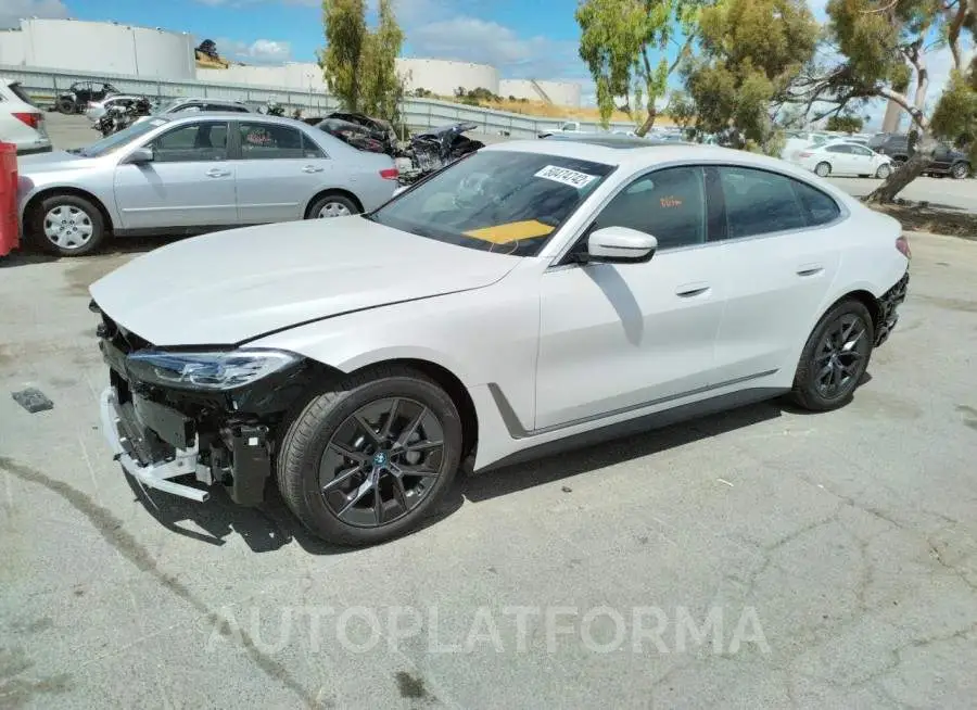 BMW I4 EDRIVE4 2022 vin WBY73AW02NFM84100 from auto auction Copart