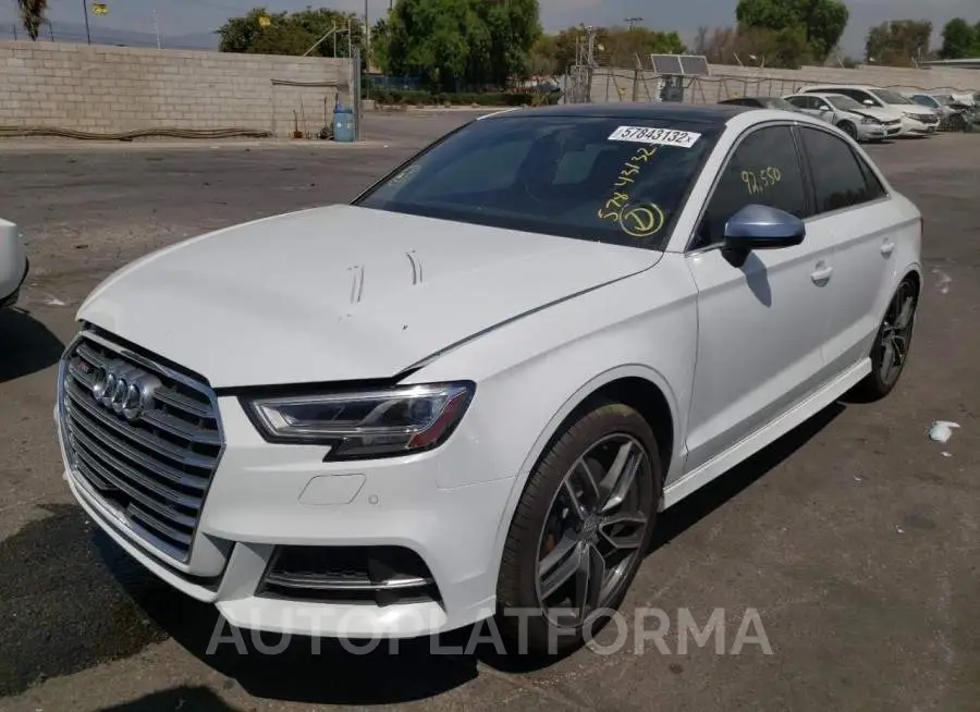 AUDI S3 PREMIUM 2017 vin WAUB1GFF1H1017094 from auto auction Copart