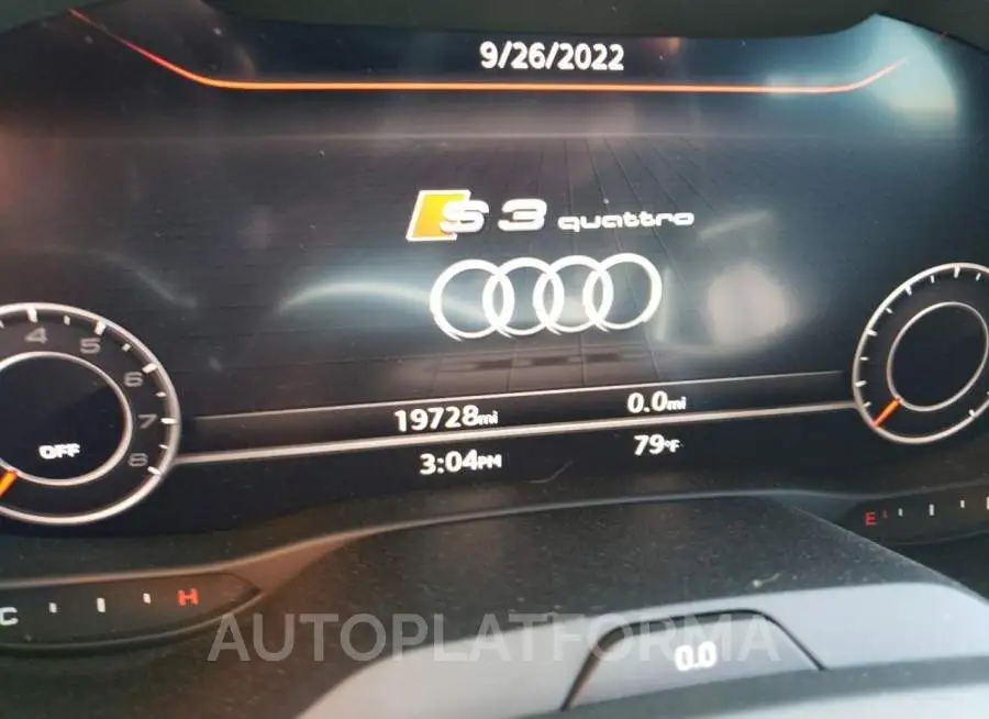 AUDI S3 PREMIUM 2020 vin WAUE1GFF6LA104267 from auto auction Copart