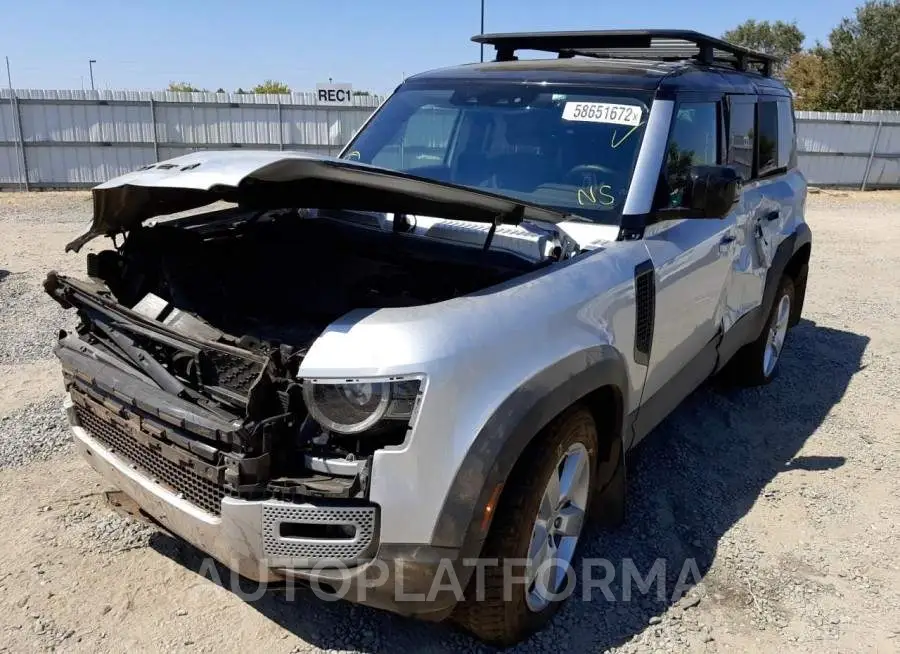 LAND ROVER DEFENDER 1 2020 vin SALE17EU0L2002405 from auto auction Copart