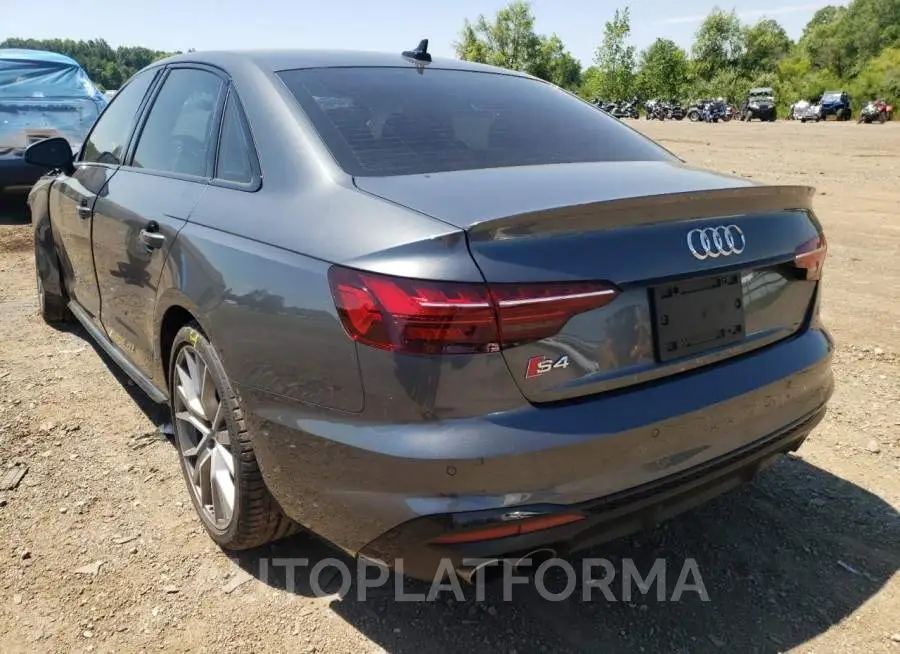 AUDI S4 PRESTIG 2021 vin WAUC4AF41MA086787 from auto auction Copart