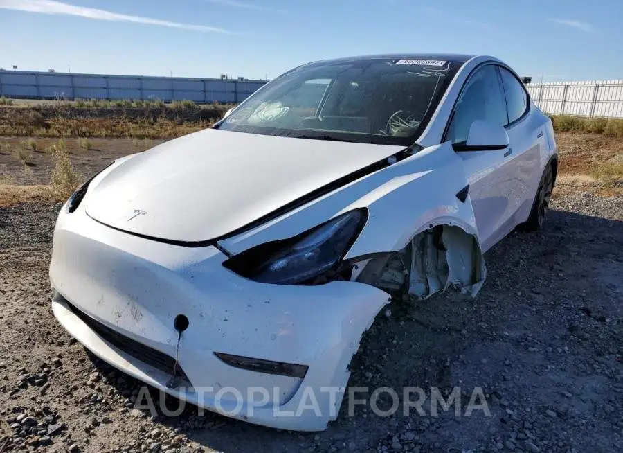 TESLA MODEL Y 2021 vin 5YJYGDEFXMF258309 from auto auction Copart