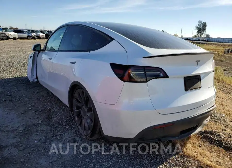 TESLA MODEL Y 2021 vin 5YJYGDEFXMF258309 from auto auction Copart