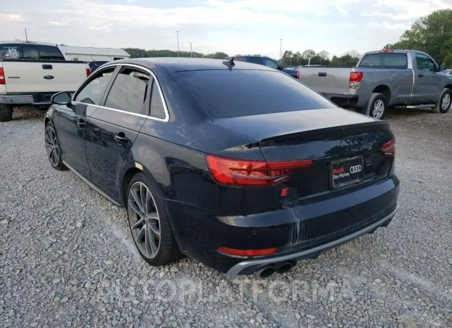 AUDI S4 PRESTIG 2018 vin WAUC4AF4XJA002686 from auto auction Copart