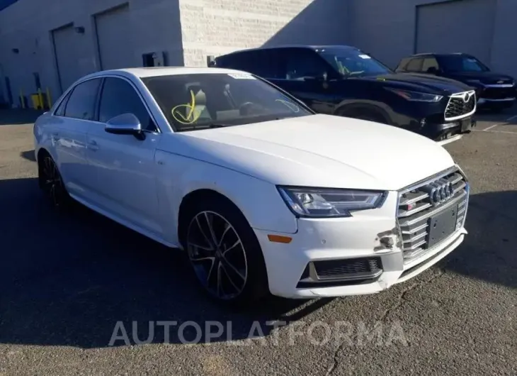 AUDI S4 PREMIUM 2018 vin WAUB4AF43JA001486 from auto auction Copart