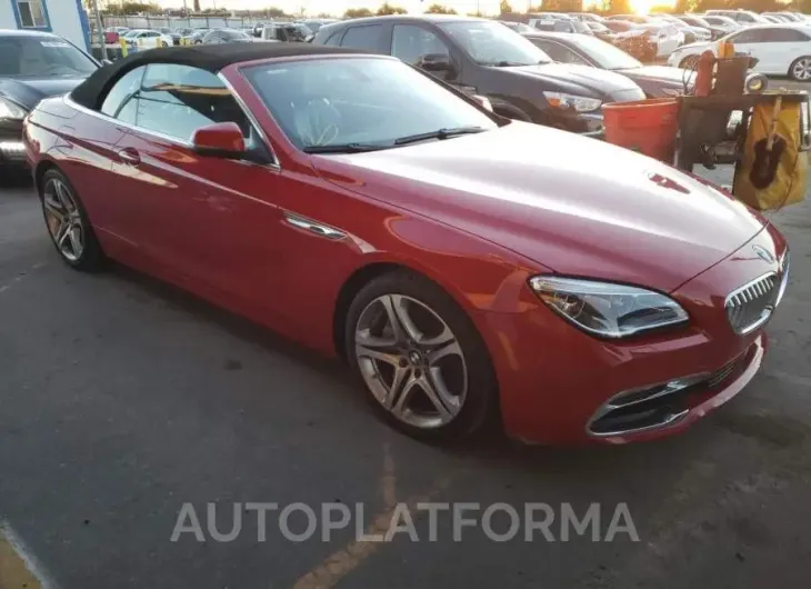 BMW 650 I 2016 vin WBA6F5C51GD996714 from auto auction Copart