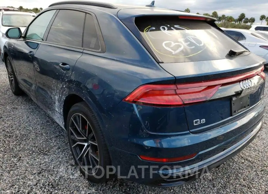 AUDI Q8 PREMIUM 2020 vin WA1EVAF1XLD006599 from auto auction Copart