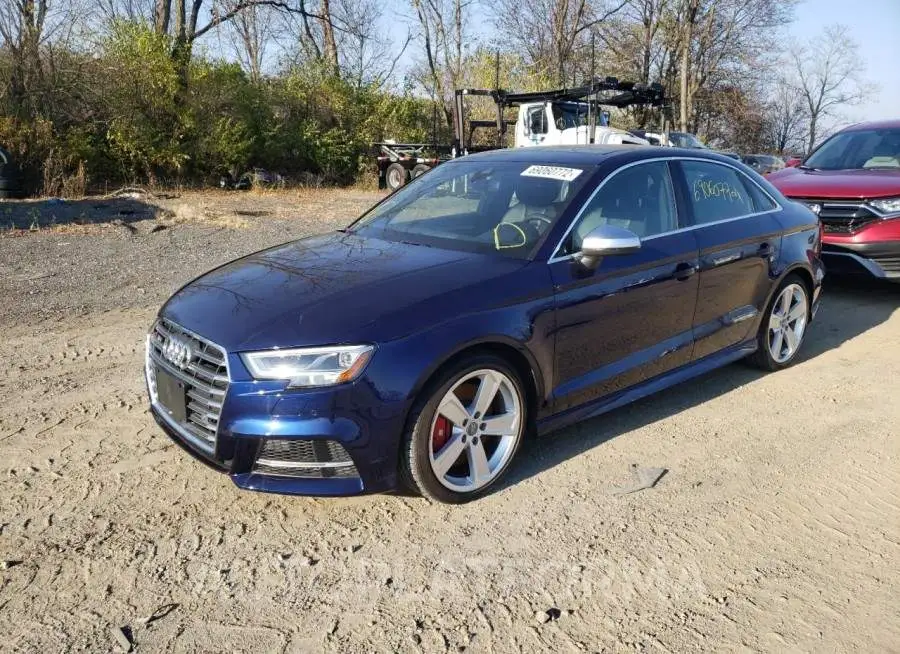 AUDI S3 PRESTIG 2018 vin WAUF1GFF9J1087935 from auto auction Copart