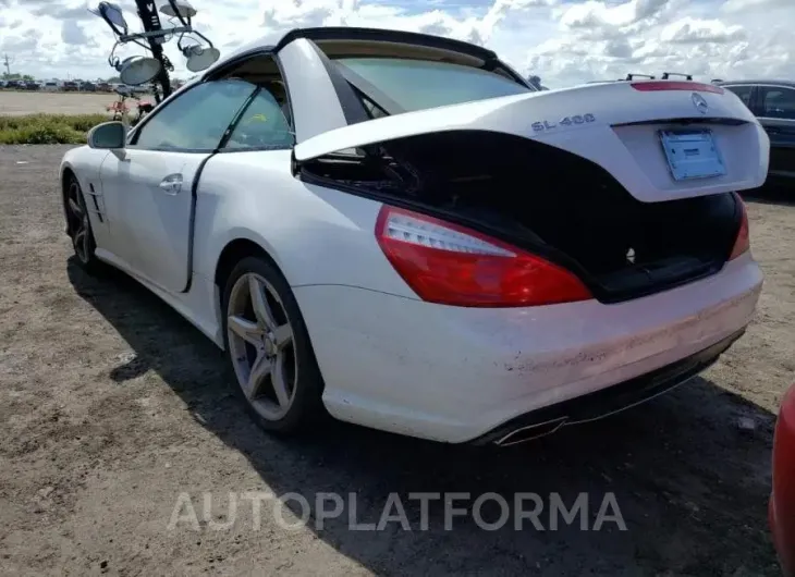 MERCEDES-BENZ SL 400 2015 vin WDDJK6FAXFF030801 from auto auction Copart