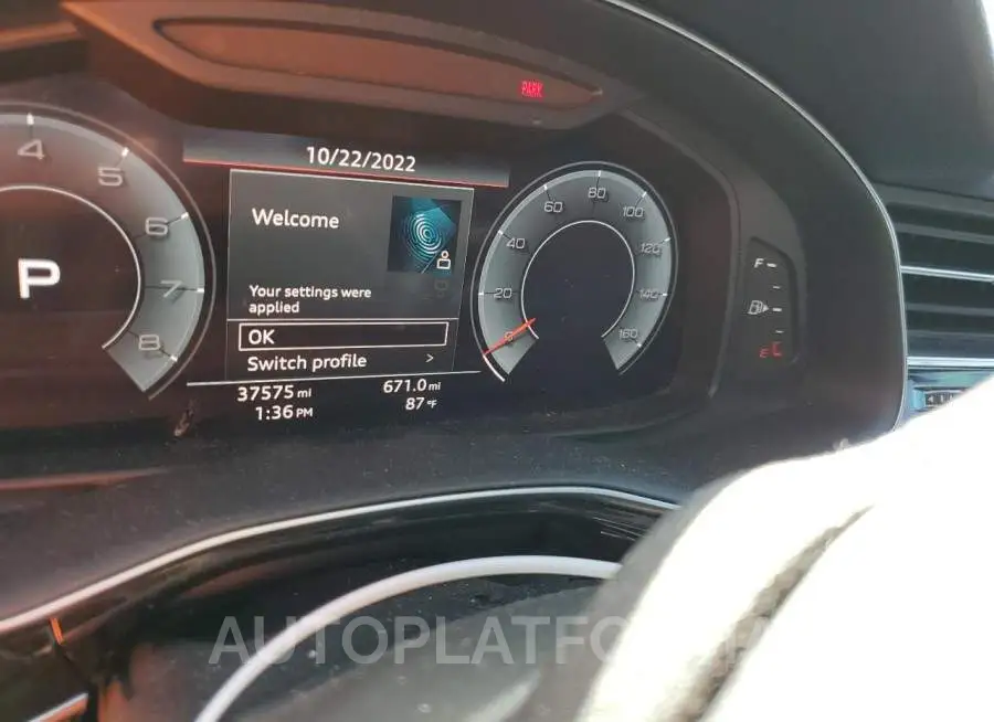 AUDI Q8 PREMIUM 2019 vin WA1AVAF17KD013278 from auto auction Copart