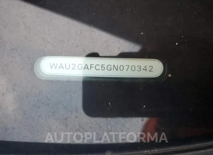 AUDI A7 PRESTIG 2016 vin WAU2GAFC5GN070342 from auto auction Copart