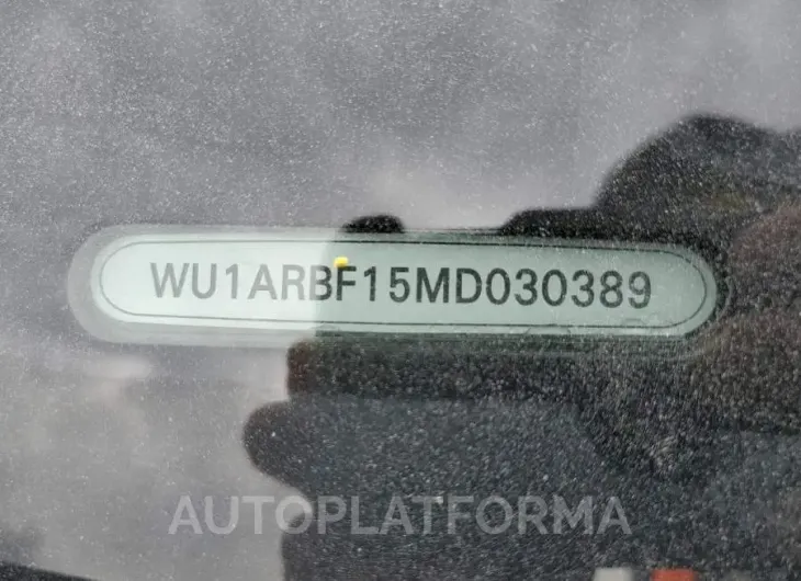 AUDI RS Q8 2021 vin WU1ARBF15MD030389 from auto auction Copart