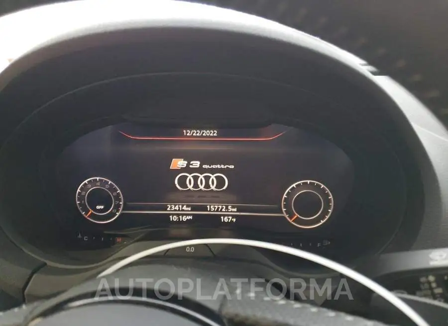 AUDI S3 PREMIUM 2018 vin WAUB1GFF2J1057934 from auto auction Copart